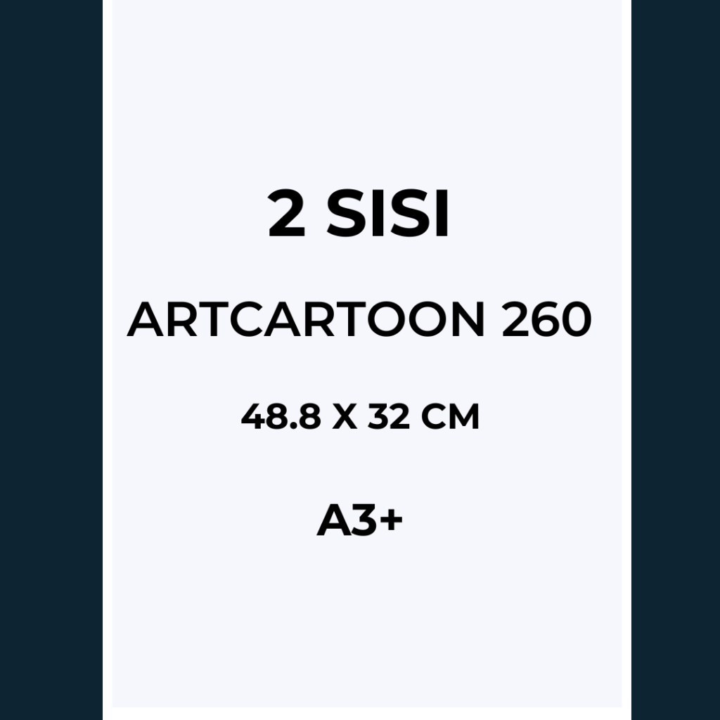 

[2 SISI] CETAK ArtCarton - Ivory 260g A3+ MURAH