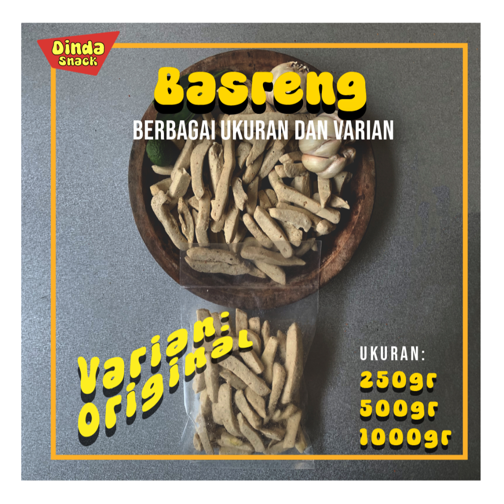 

Basreng rasa original cemilan renyah dan halal tersedia 250 gram, 500 gram dan 1kg - Dinda Snack OS