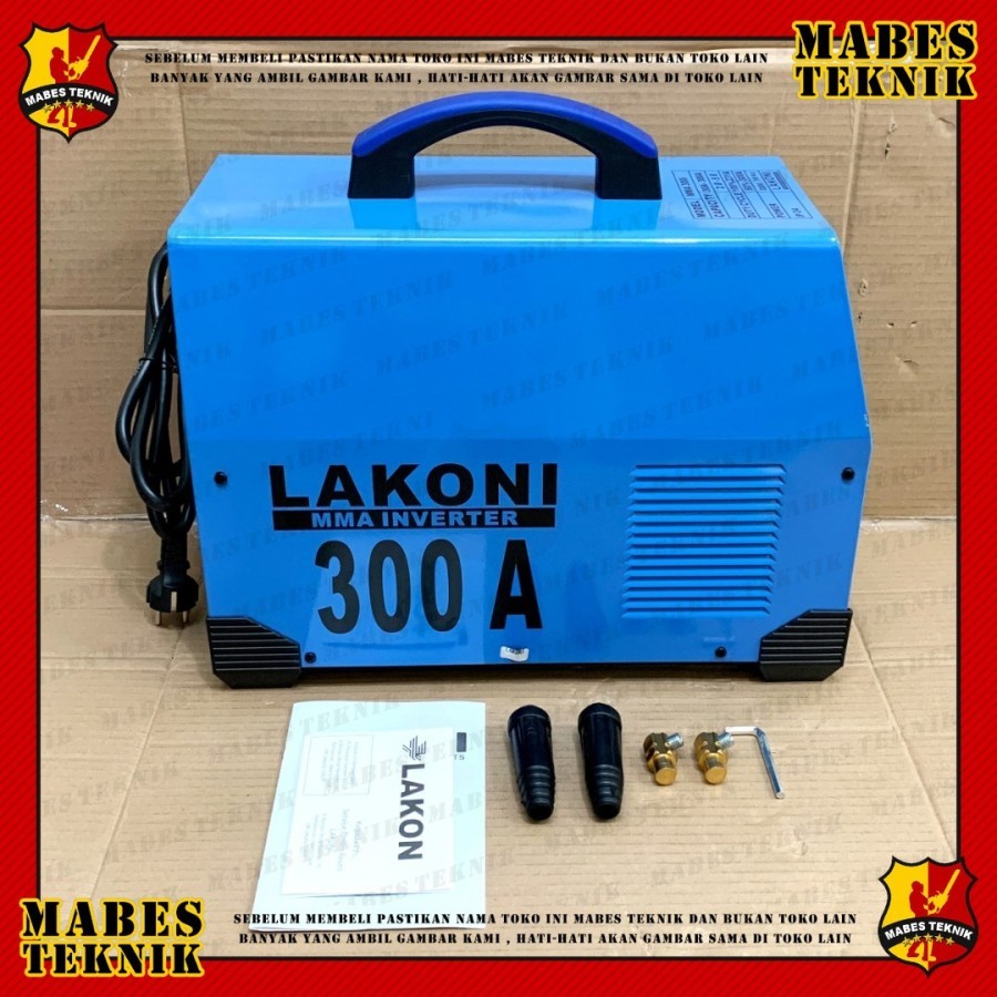 LAKONI MESIN LAS LAKONI TRAFO LAS LAKONI MMA 300i 1 PHASE 220 VOLT TRAVO LAS INVERTER LISTRIK LAKONI