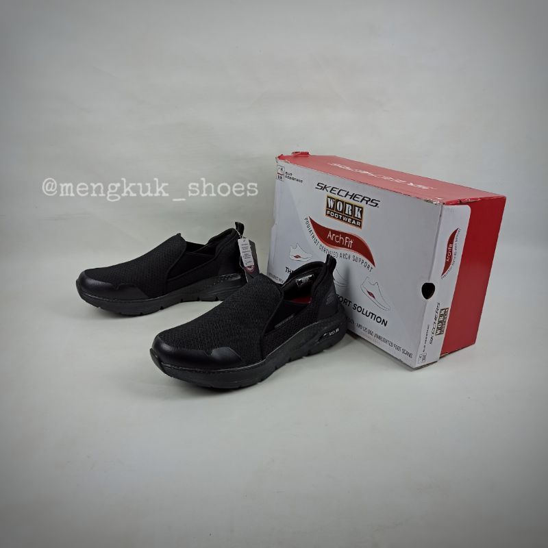 Skechers Arch Fit SR TINEID BLACK Sneakers - Original 100% New BNIB Sneakers SportStyle SLIP ON