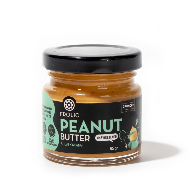 

2Xbtygneal Sakha Snack ) Frolic Peanut Butter Unsweetened Crunchy - Selai Kacang Murni (Vegan &