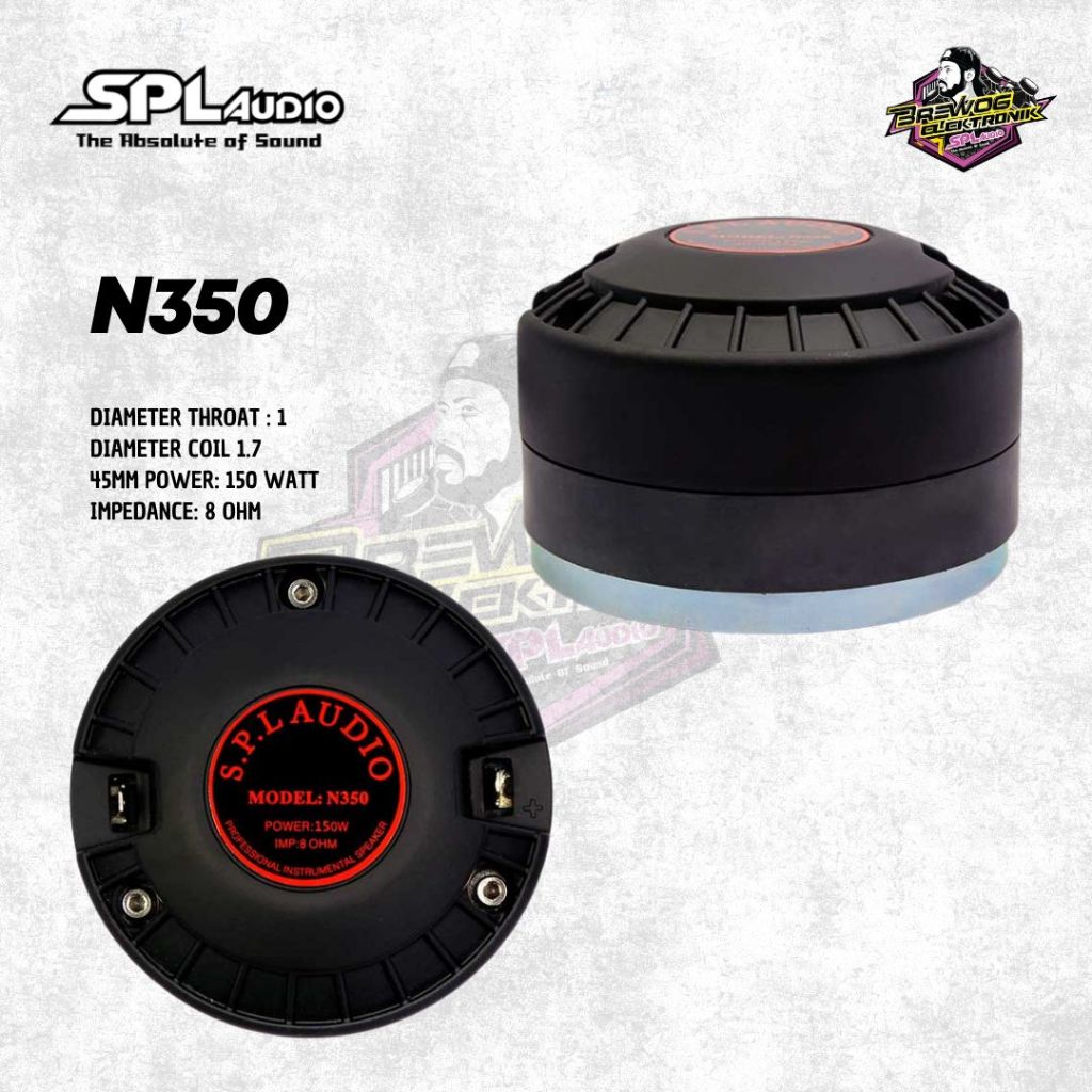 ORIGINAL PRODUK BREWOG SPL AUDIO DRIVER TWEETER N350
