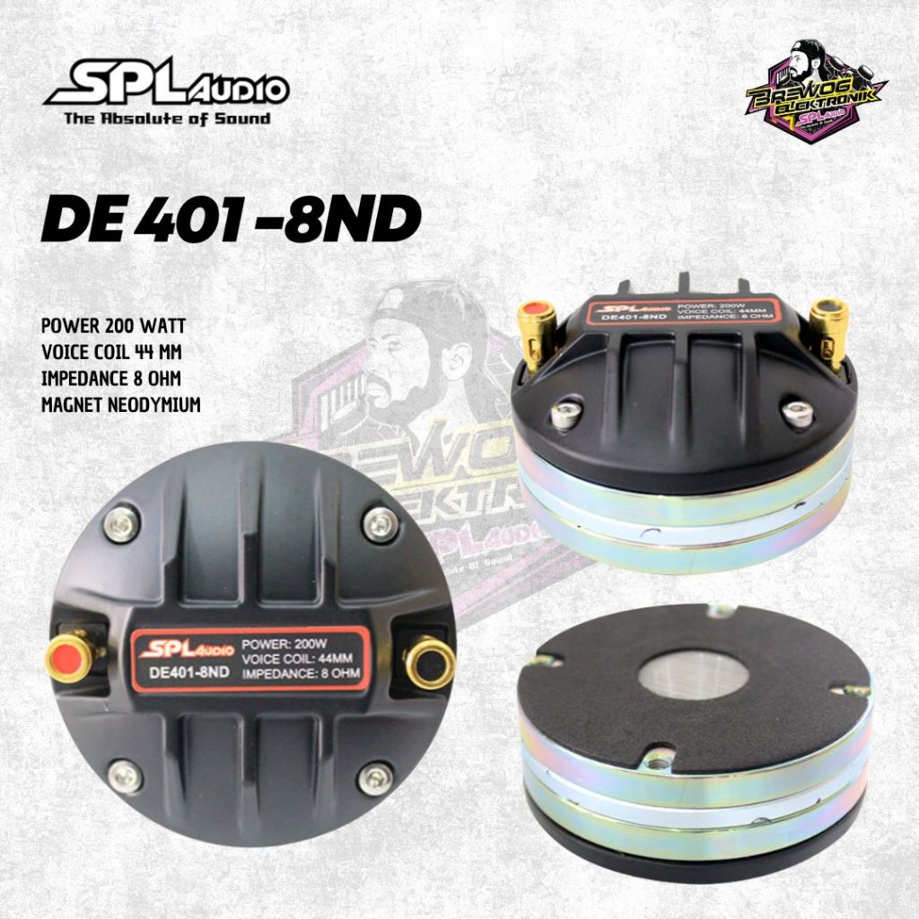 DRIVER TWEETER SPL DE401-8ND ORIGINAL BREWOG SPL AUDIO