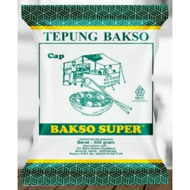 

Tepung Bakso Sagu Aren Cap Bakso Super 500 gram