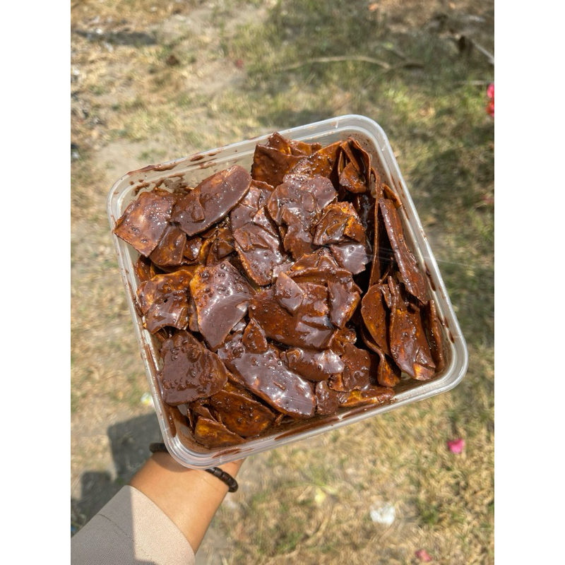 500Gr KRIPIK PISANG COKLAT LUMER