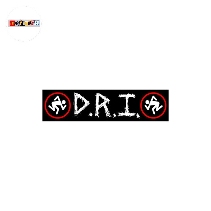 

sticker band DRI logo stiker crossover hardcore thrash