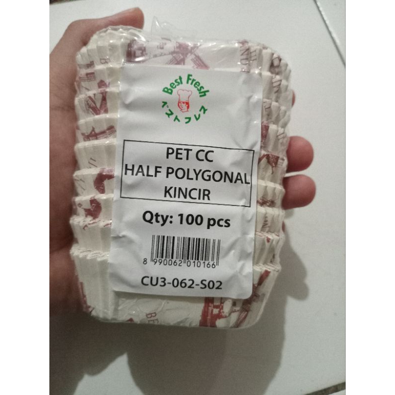 paper cup case/ cup roti laminasi kecil ukuran s (7x3x3) 1 roll isi 100 pc