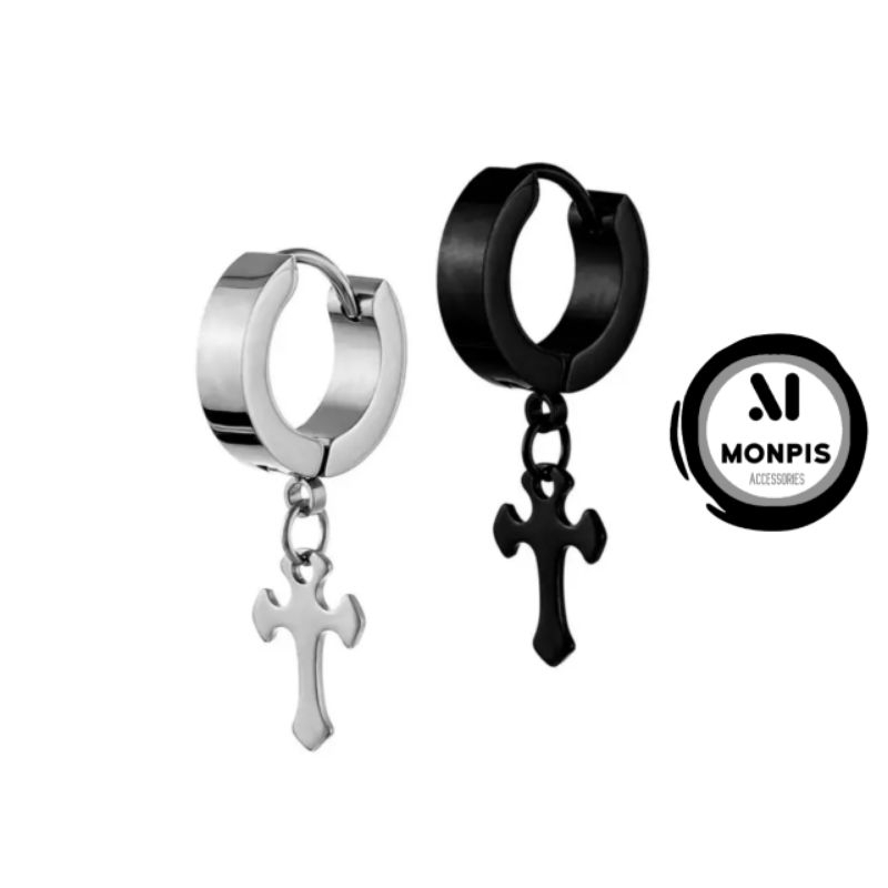 Anting salib Anting tindik Anting korea Anting pria wanita Anting titanium Anting gantung