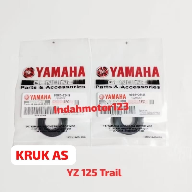 Seal SIL KRUK AS YZ125 YZ 125 Trail ( 93102-22419 )( 93102-20485 )