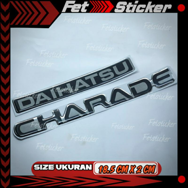 Emblem Timbuk Daihatsu Charade / Emblem Logo Daihatsu Charade