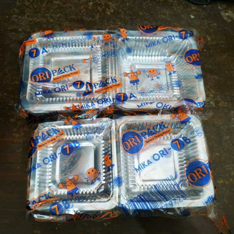 Mika Ori 7B isi 100Pcs / Kotak Jajan Plastik