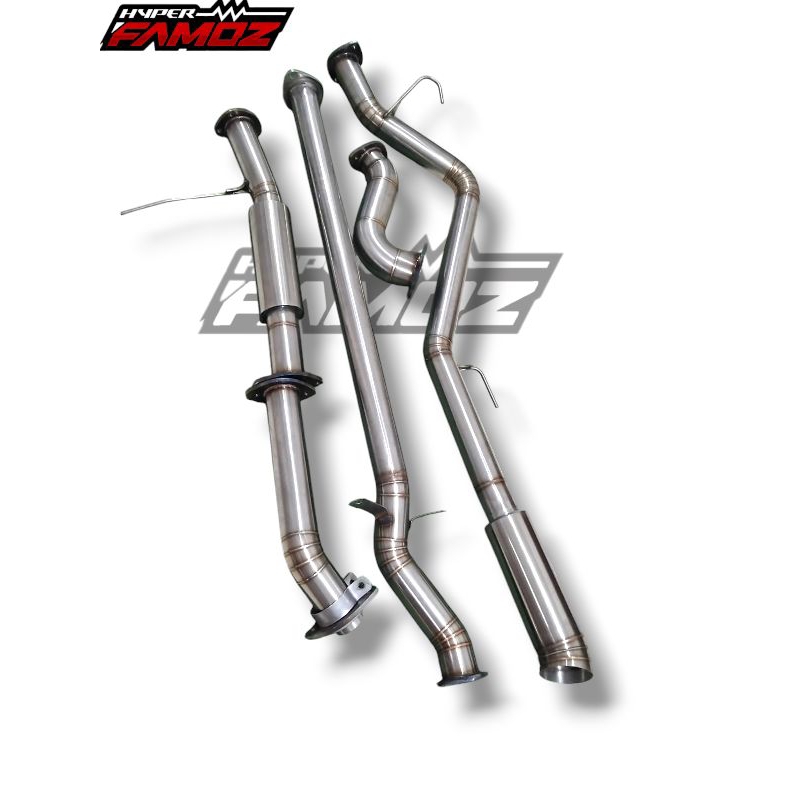 knalpot Mitsubishi Triton Strada GLS doubel cabin full set stainles PNP part racing mobil