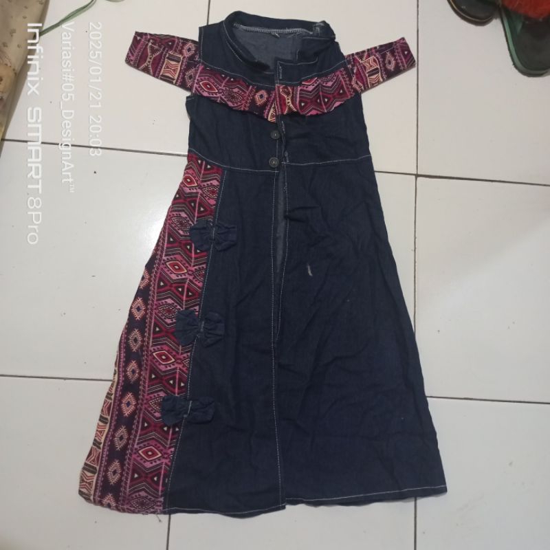 baju jeans tanpa lengan pendek