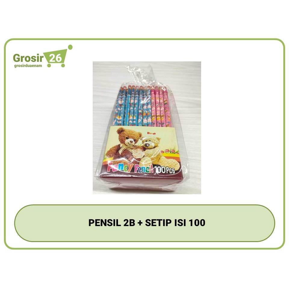 

PENSIL 2B ISI 100 + SETIP (100 PENSIL / BUNGKUS)