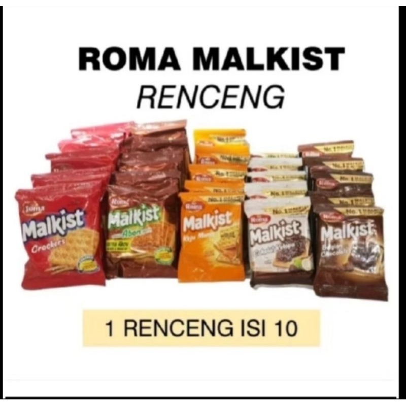 

MURAH Biskuit Roma Malkist Rencengan (isi 10pcs)