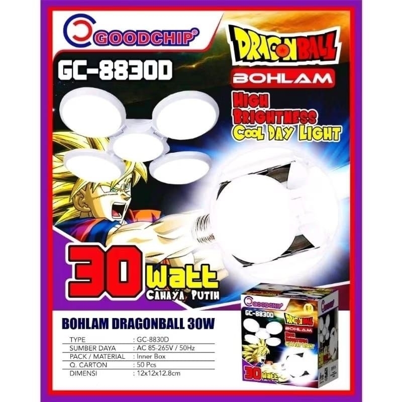 LAMPU DRAGON BALL GOODCHIP GC-8830D / BOHLAM LED UFO 30 Watt