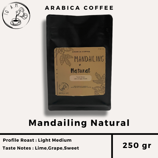 

10AM ROASTERY - Kopi Arabika Mandailing Natural (250 gr)