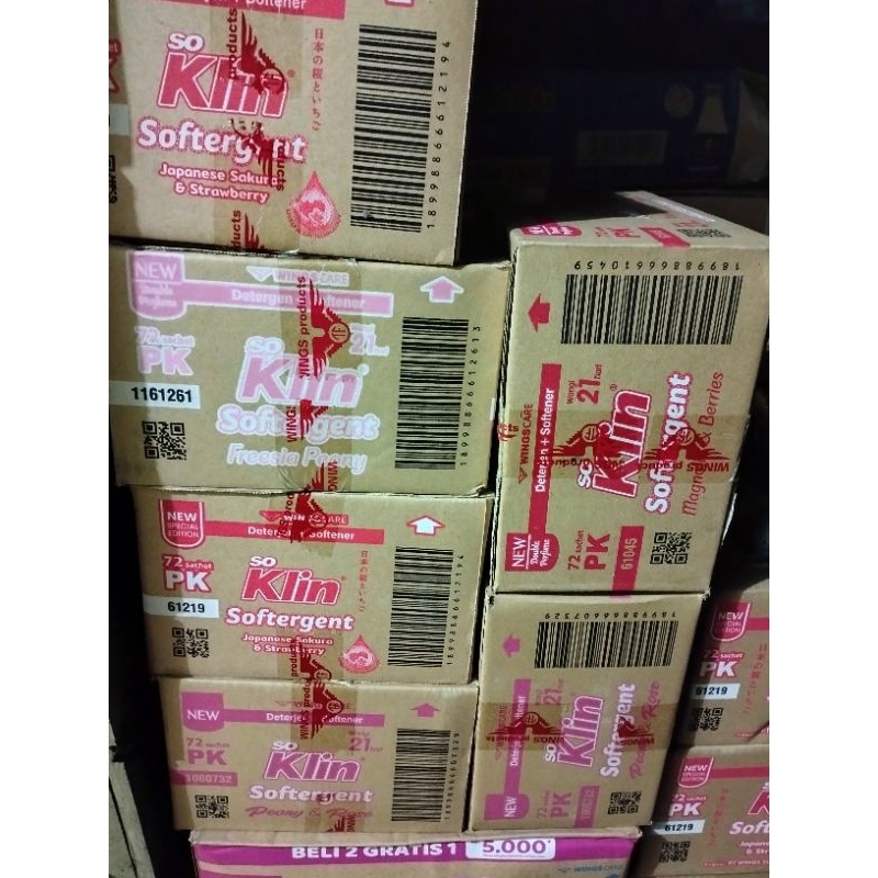SOKLIN SOFTERGENT/ SOKLIN BUBUK 1000an / SOKLIN RENTENG 1 KARTON