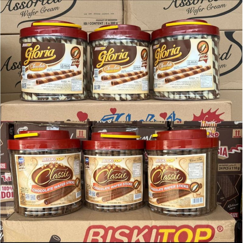 

ASTOR BISKITOP COKLAT 500 gr /BISKITOP WAFER STIK (1Karton = 6pc)