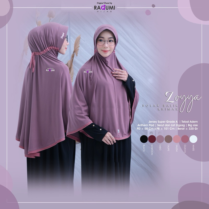 ZOYYA SERUT PREMIUM BRAND ORI BY RAQUMI // HIJAB SERUT // HIJAB INSTAN // HIJAB DAILY // HIJAB JUMBO