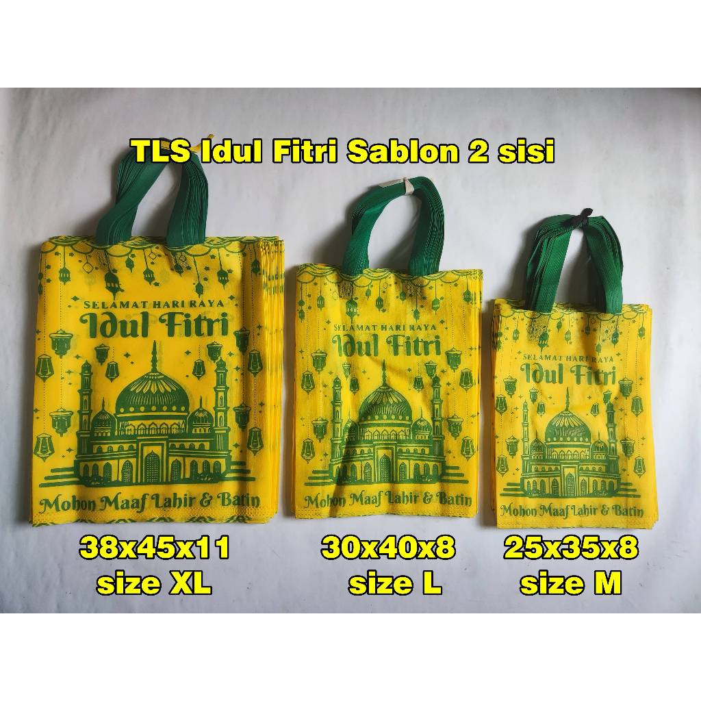 

Tas idulfitri parcel bingkisan ramadhan bulan puasa hampers kue mudik idul fitri sablon 2 sisi