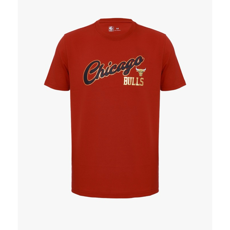 NBA BULLS MEN’S TEE RED - Baju Basket NBA
