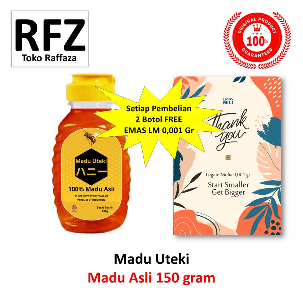 

Madu Uteki Madu Asli Botol 150 Gram