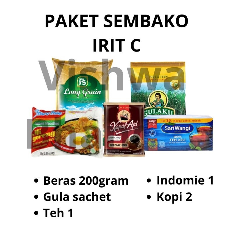 

PROMO!!! PAKET SEMBAKO IRIT C - SEMBAKO MURAH