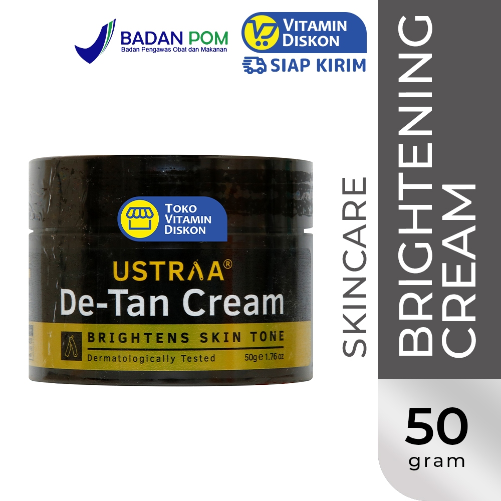 USTRAA DE-TAN CREAM (BRIGHTENS SKIN TONE) - 50GR | MENCERAHKAN WAJAH DAN MENGEMBALIKAN WARNA ASLI KU