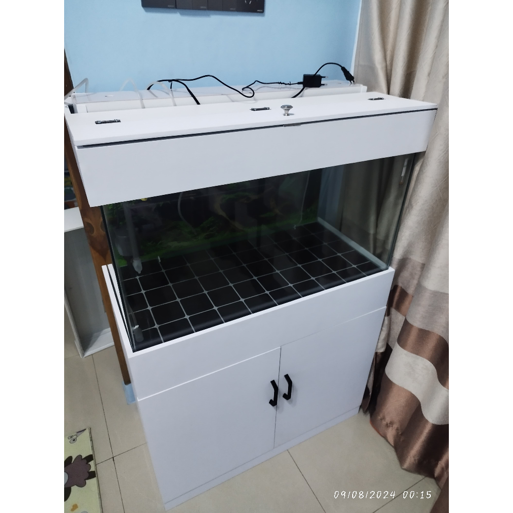 Meja Kabinet Aquarium & Tutup Atas Uk 60cm
