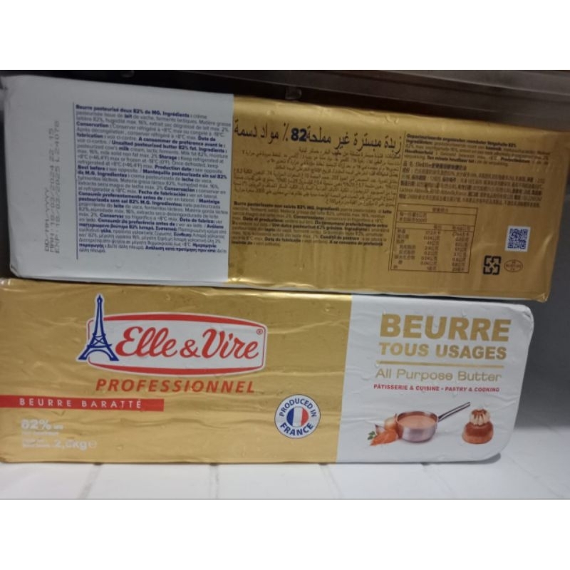 

RB ELLE & VIRE BUTTER UNSALTED 2.5kg ED OKT 2025