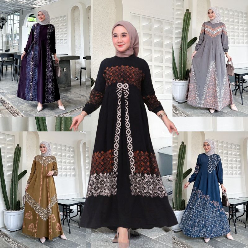 Gamis twill | gamis twill ori pekalongan | gamis cap rayon premium candi mekar | gamis twill