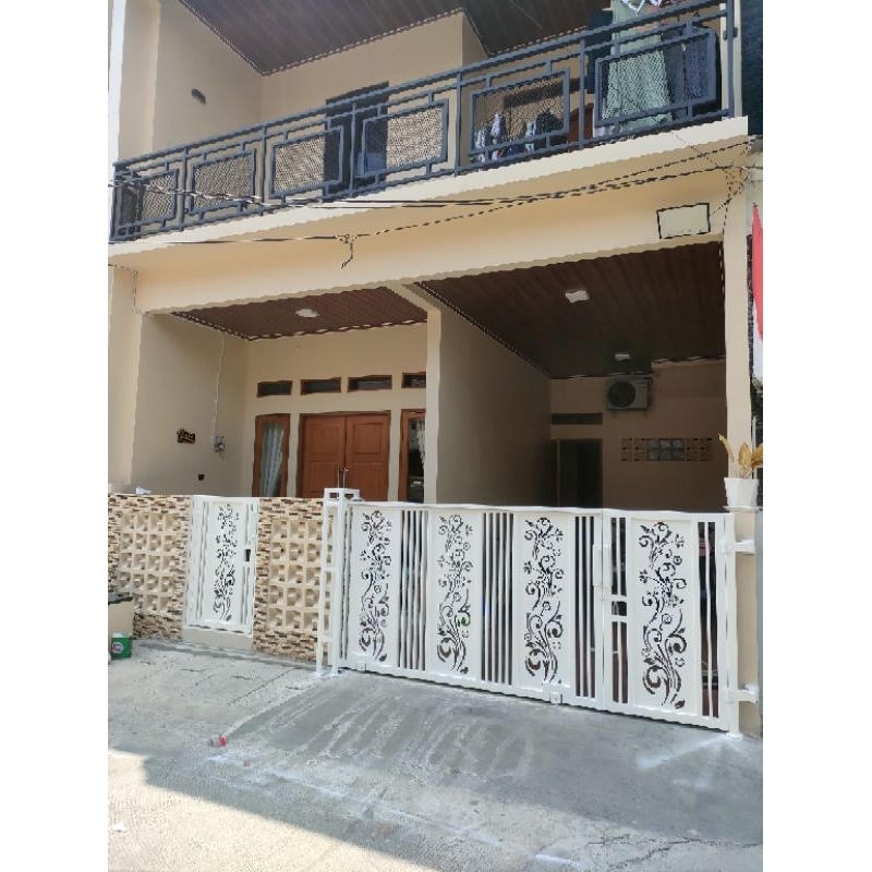 Pager Laser Cutting Custom minimalis Modern/Pintu motif/pagar motif