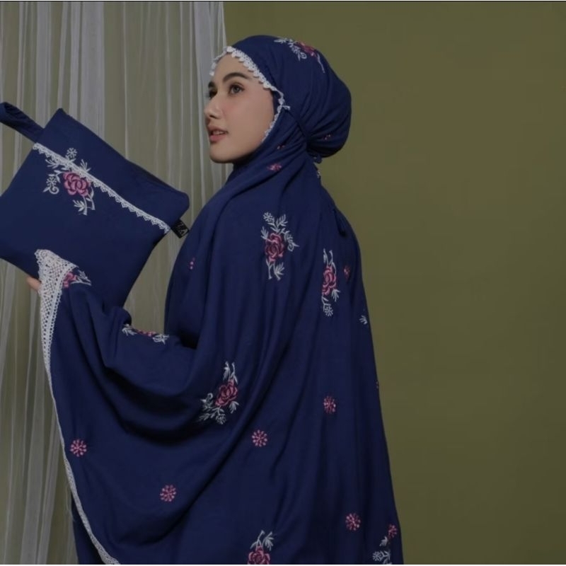 Mukena Bordir Bunga Dewasa