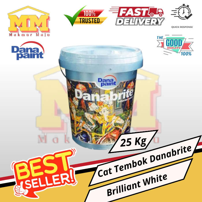 Cat Tembok Danabrite Brilliant White 25 kg - Cat Tembok Dana Paint