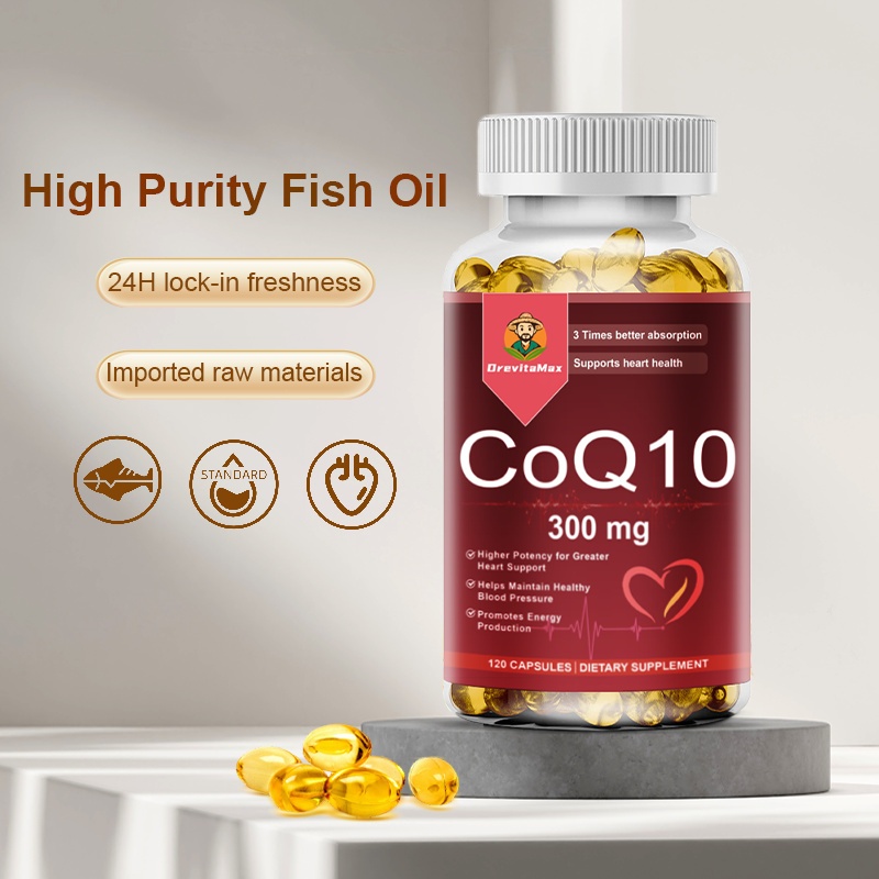 DrevitaMax CoQ10 Suplemen Kesehatan 300 mg Supports Heart Health and Energy Production Relieve fatig
