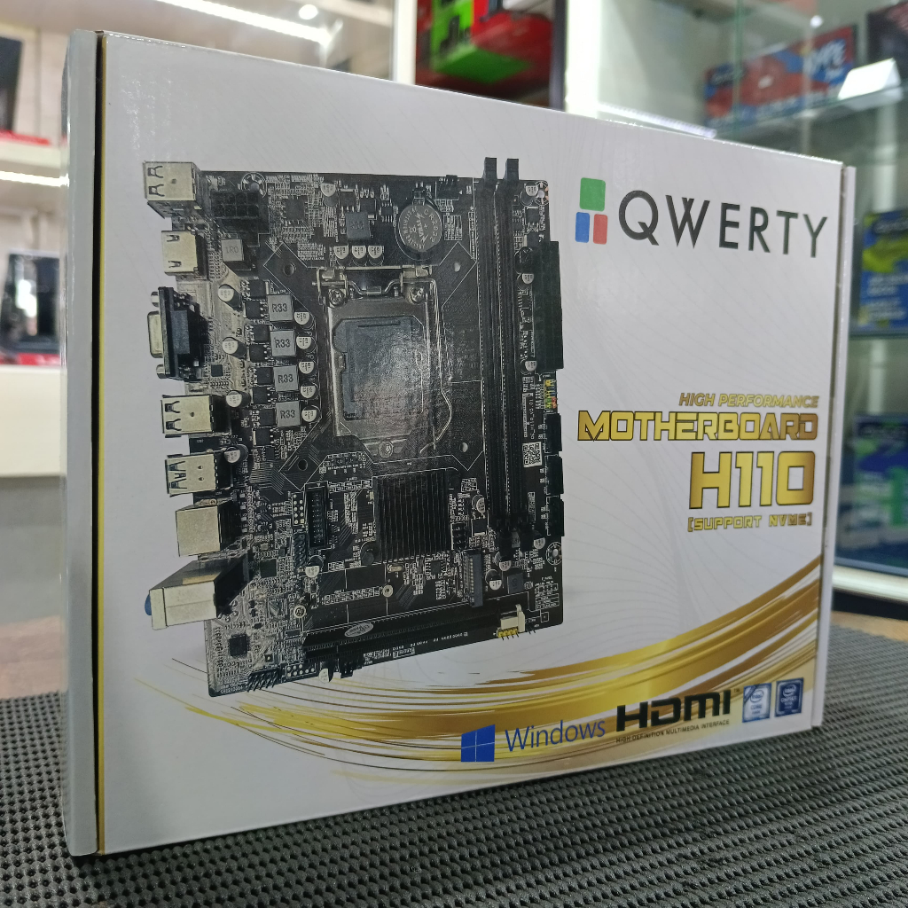 MOTHERBOARD QWERTY H110 LGA 1151