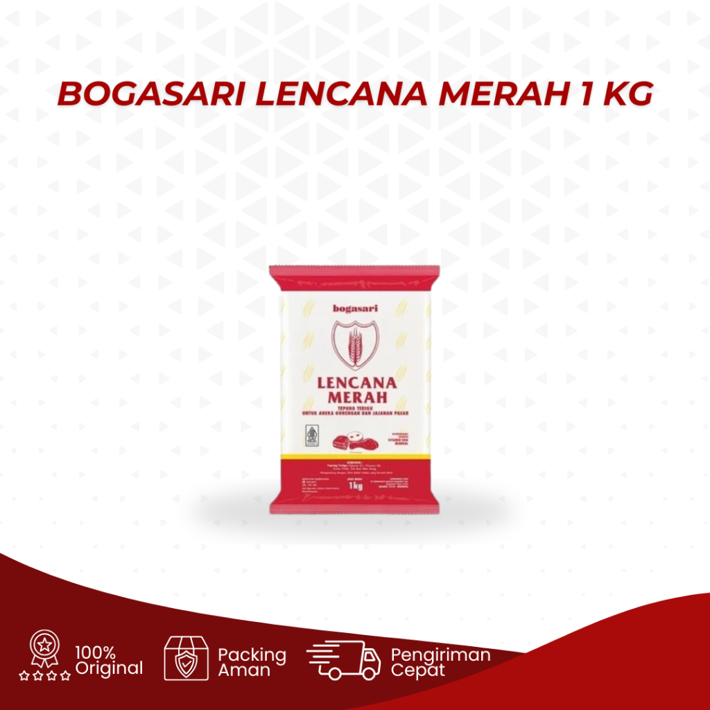 

Tepung Terigu Lencana Merah 1 kg