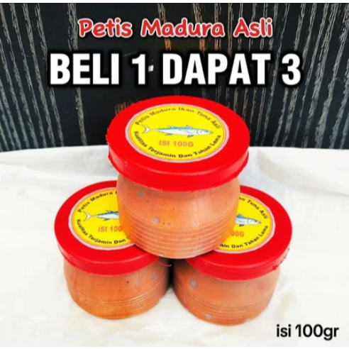 

3 BOTOL x 100g Petis Madura Asli Ikan Tuna Bu Sri