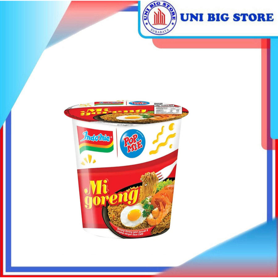 POP MIE Mi Gelas Rasa INDOMIE Goreng 80 gr Instant Cup Noodle PopMie