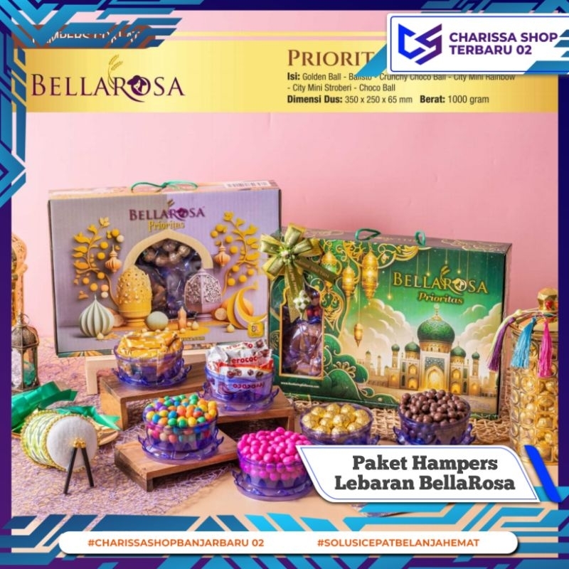 

Paket Hampers Bellarosa / Parcel Kue Kering Hampers Lebaran / Paket Kuker Lebaran