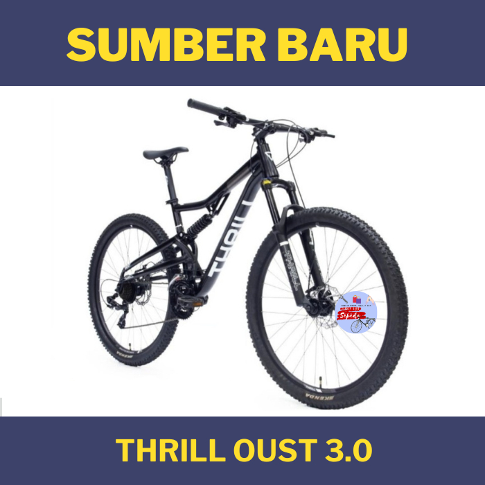Sepeda Gunung Mtb Thrill Oust 3.0 Fullsus New
