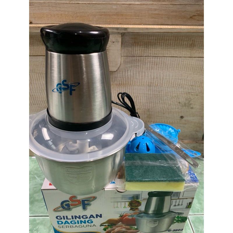 BLENDER ELEKTRIK PENGGILING DAGING STAINLES STEEL -CHOPPER 2 LITER - Chopper 2 liter JOS GANDOS