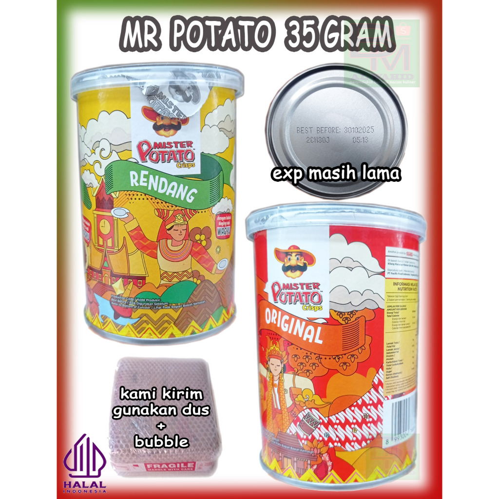 

Keripik Kentang Mr Potato Mister Potato Kemasan 35 gram