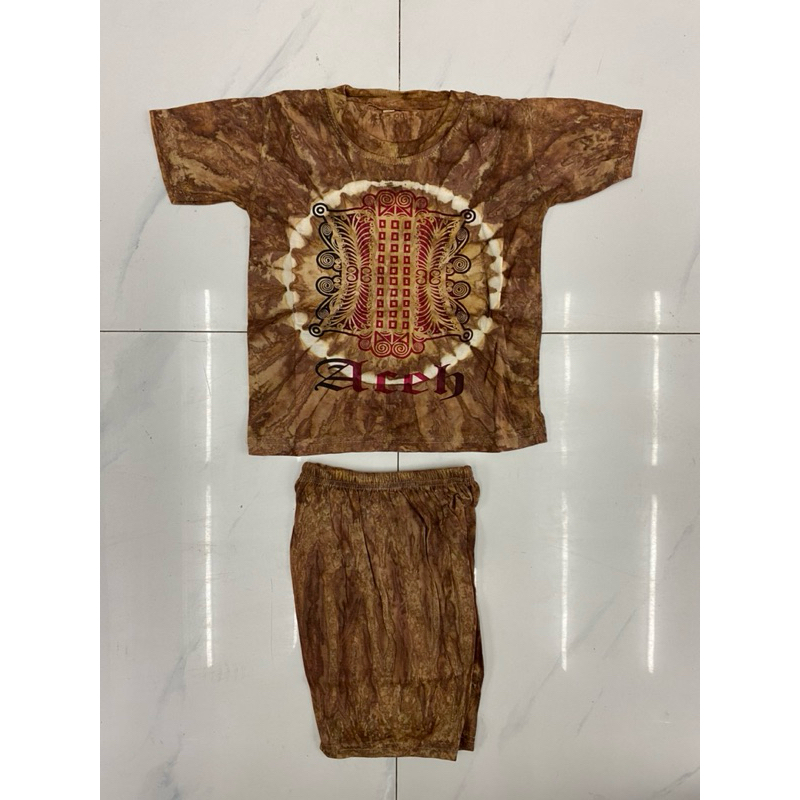 Baju Kaos Setelan Anak Anak Motif Pintoe Aceh