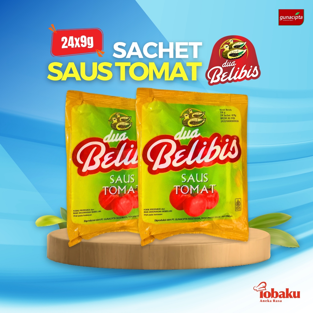 

DUA BELIBIS Saus Tomat - Tomato Sauce Kemasan Sachet 1 Pack (isi 24x9g)