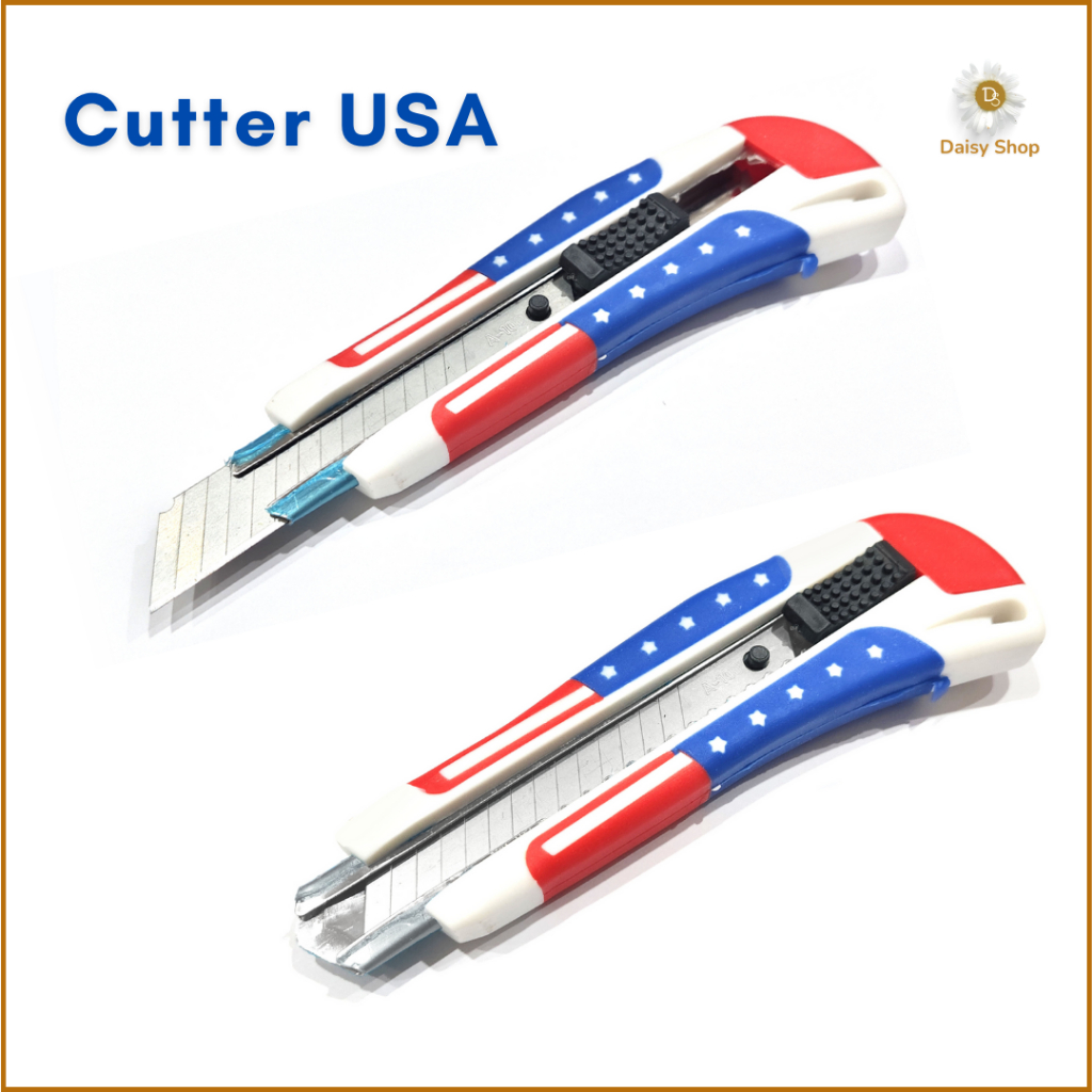 

(DS) Cutter USA / Pisau Cutter Tajam Stainless / Cutter Knife USA Pattern / Kater Besar CAB