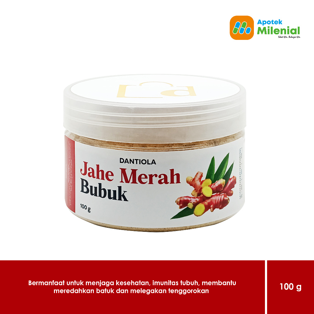 

Dantiola Jahe Merah Bubuk Kemasan 100 Gram