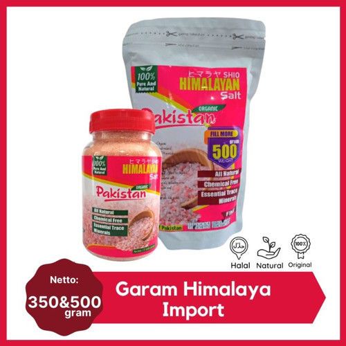 

Garam Himalaya Organik Pakistan Himalayan Pink Salt Garam Ajaib 500gr