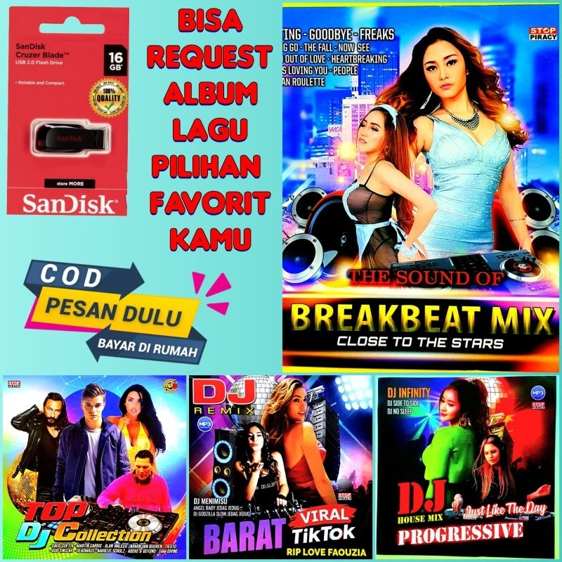 FLASHDISK 16GB ORIGINAL MP3 ISI LAGU DJ TERVIRAL